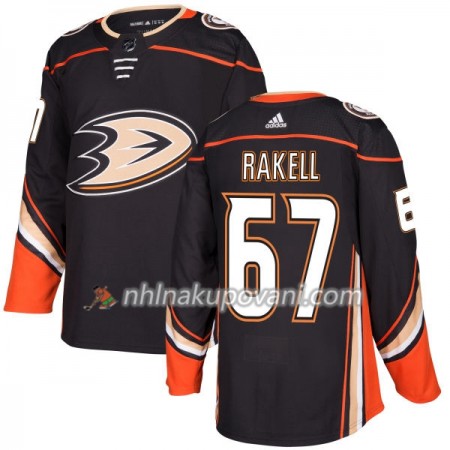 Anaheim Ducks Dresy Rickard Rakell 67 Adidas 2017-2018 Černá Authentic - Pánské
